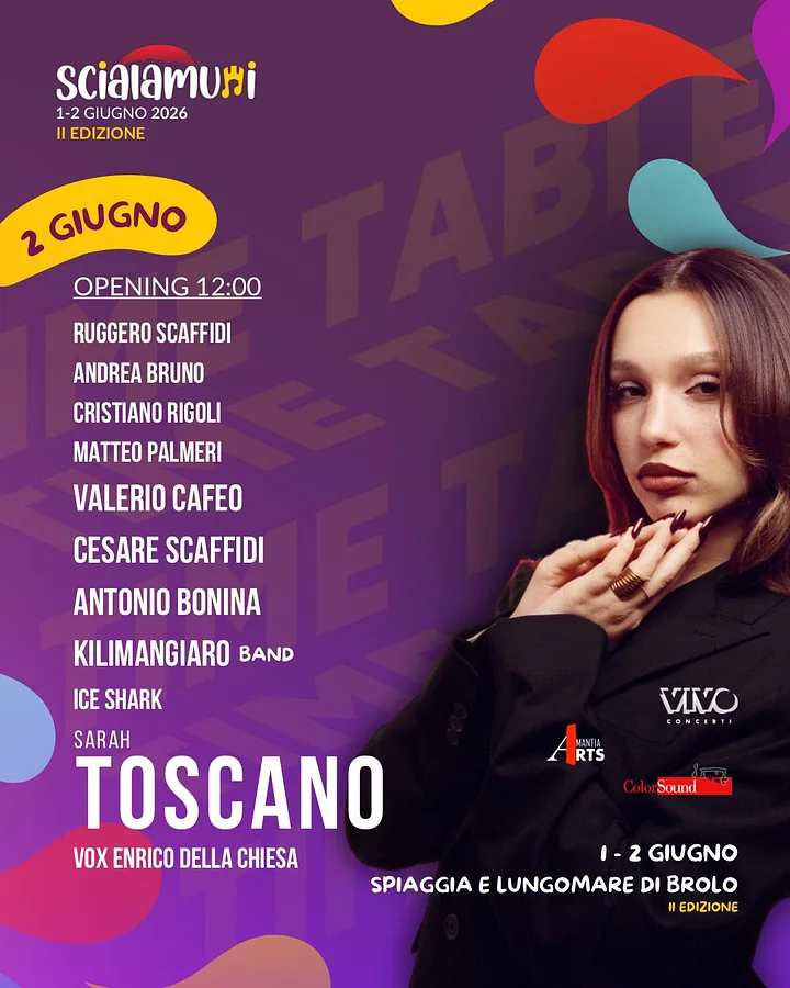 Sarah Toscano in concerto a Brolo · Ttattà Go