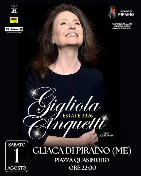 Gigliola Cinquetti in concerto a Gliaca di Piraino