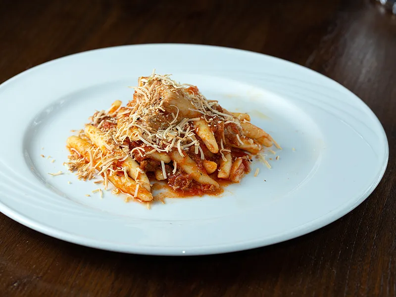 Maccheroni "cu sutta e supra"