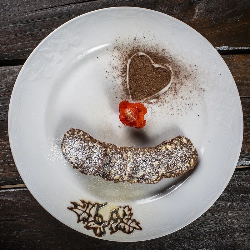 Salame di cioccolato — Osteria della carne, Sant'Angelo di Brolo (foto 1)