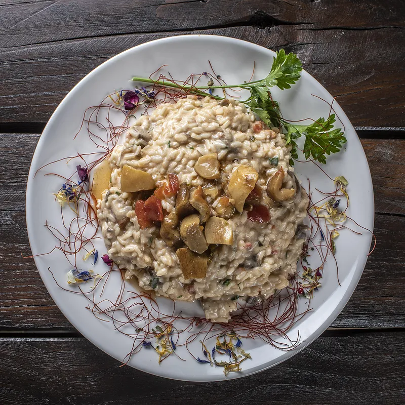 Risotto ai funghi porcini — Osteria della carne, Sant'Angelo di Brolo (foto 1)