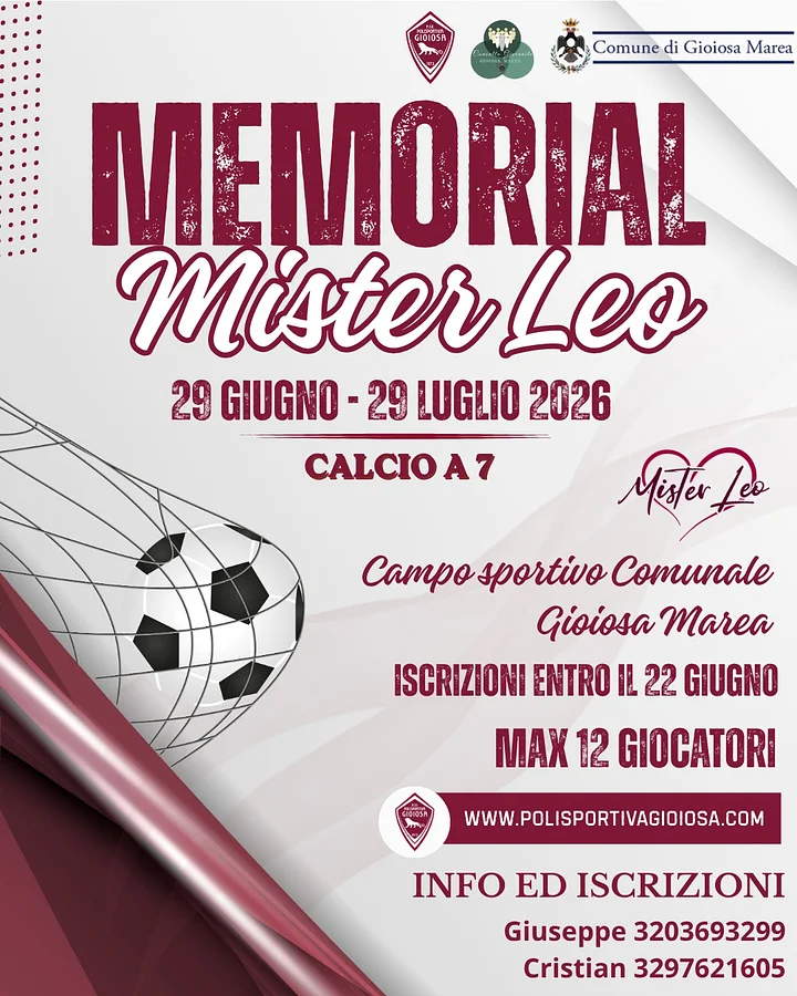 🏆 1° Memorial Mister Leo – Torneo di Calcio a 7 ⚽ · Ttattà Go