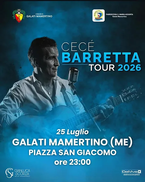 CECÉ BARRETTA TOUR 2026 A GALATI MAMERTINO!