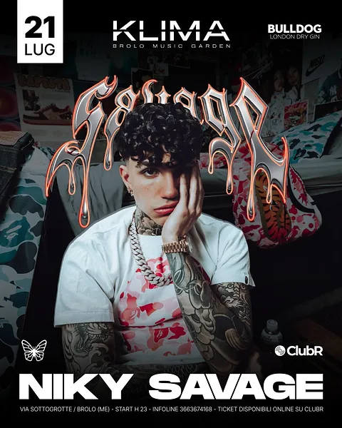 Niky Savage al Klima Brolo Music Garden