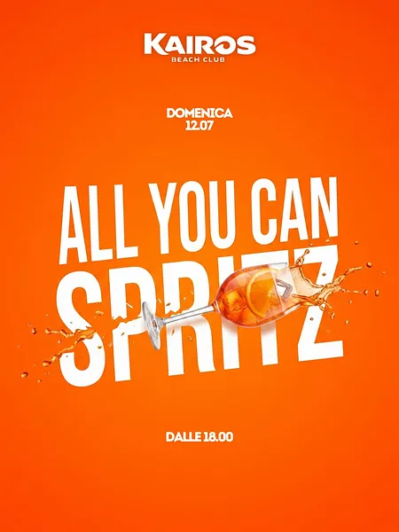 All You Can Spritz al Kairos Beach Club