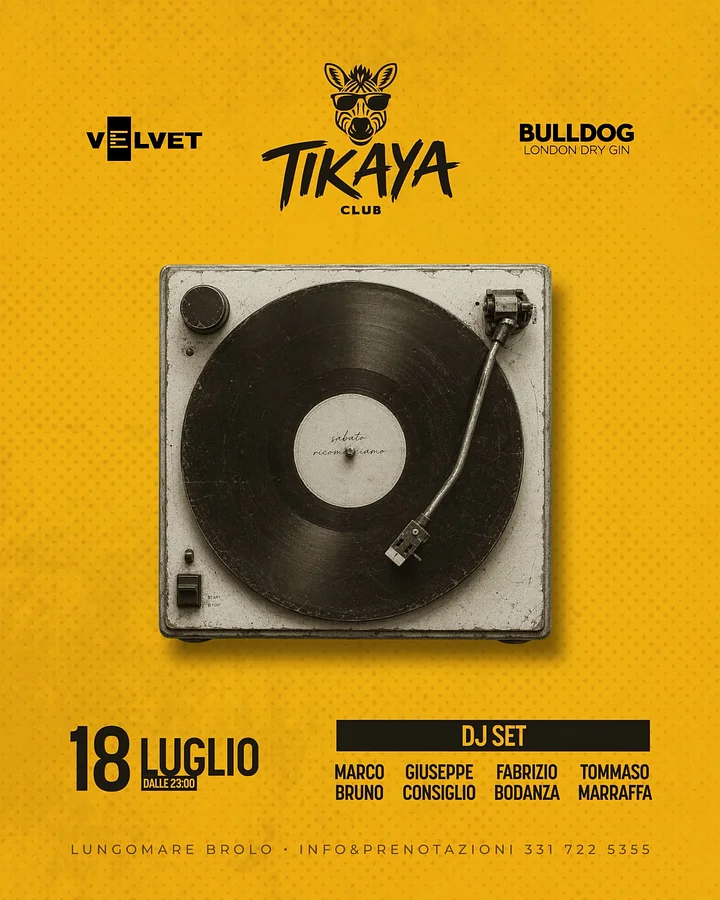 Sabato Ricominciamo al Tikaya Club · Ttattà Go
