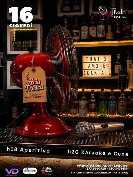 ARIA FRESCA - Karaoke & Animazione al That's amore