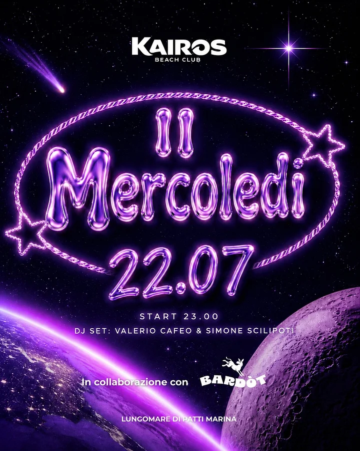 Il Mercoledì al Kairos Beach Club · Ttattà Go