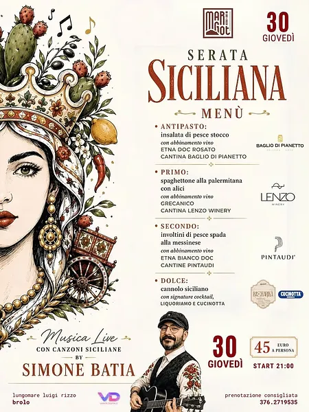 Serata Siciliana al Margot