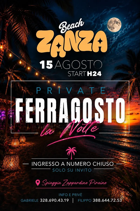 Private Ferragosto - Zanza Beach Club · Ttattà Go