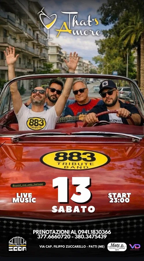 883 Tribute Band al That's Amore · Ttattà Go