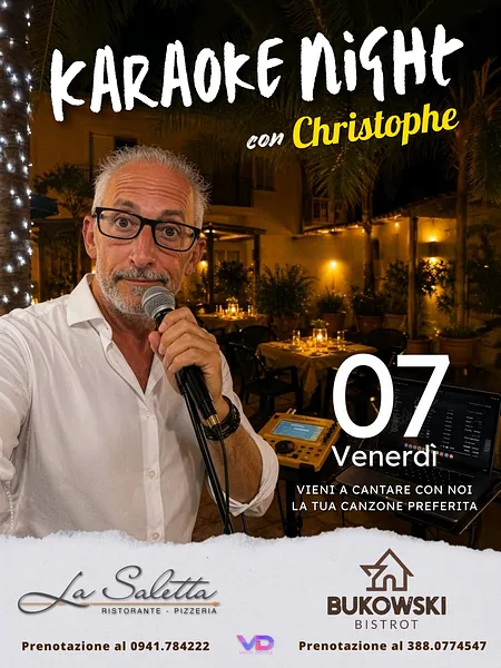 Karaoke Night con Christophe alla Saletta