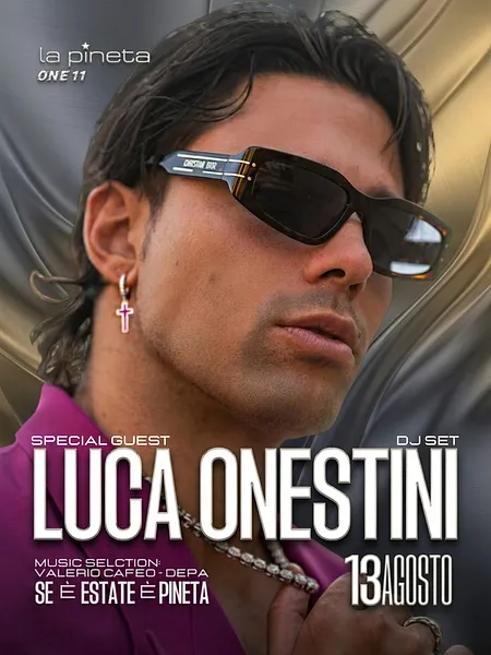 Luca Onestini alla Discoteca La Pineta