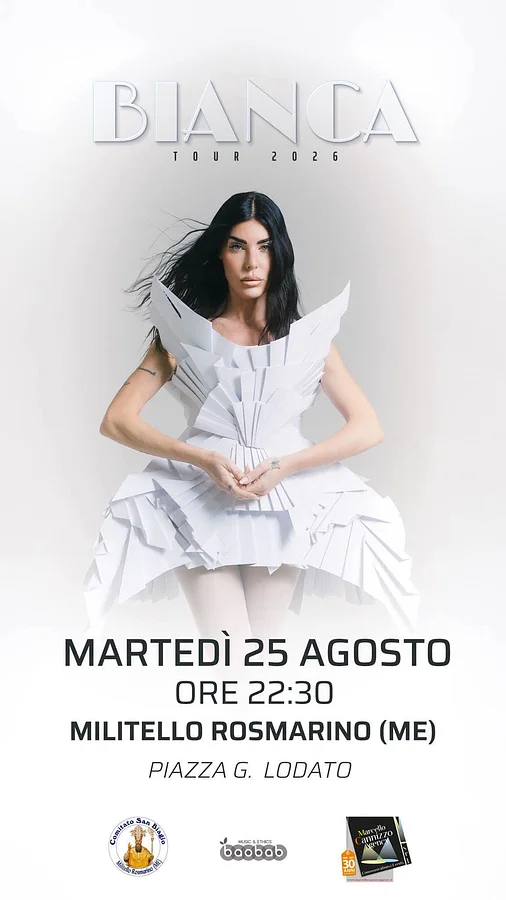 Bianca Atzei in concerto a Militello Rosmarino · Ttattà Go