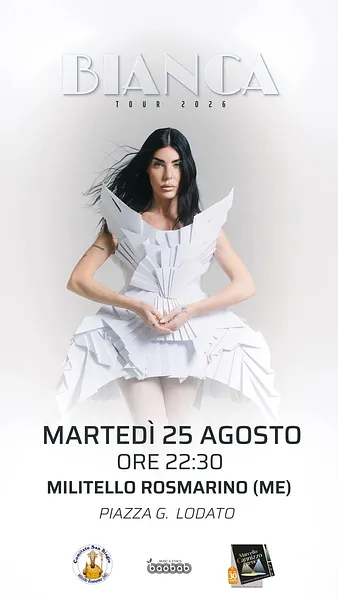 Bianca Atzei in concerto a Militello Rosmarino