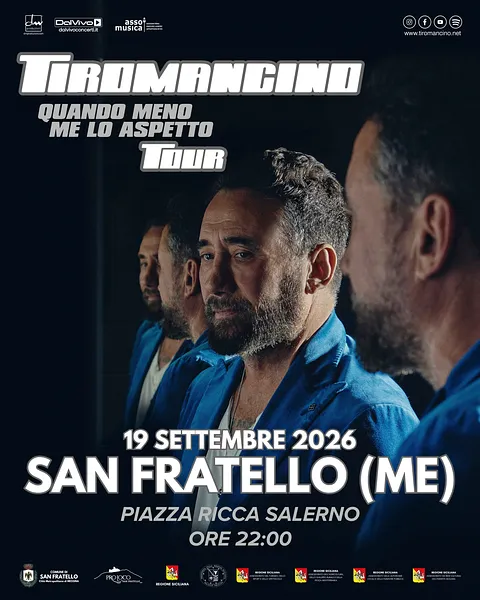Tiromancino – Quando Meno Me Lo Aspetto Tour 2026