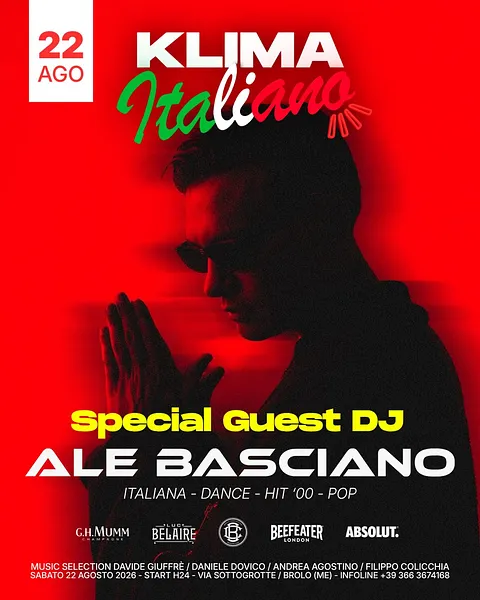 Ale Basciano al Klima Brolo Music Garden