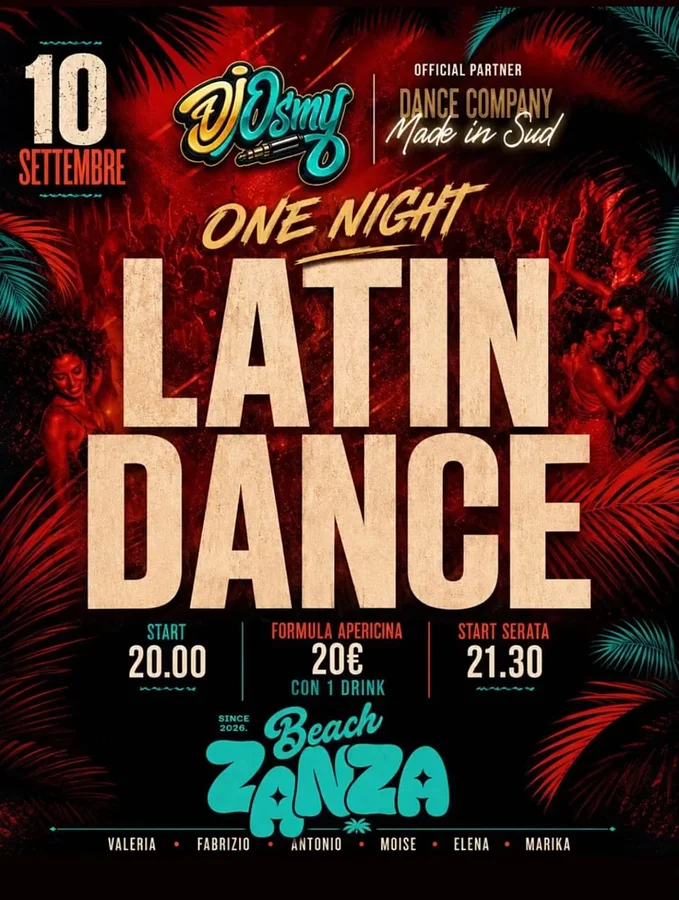 LATIN DANCE - One Night - ZANZA BEACH · Ttattà Go