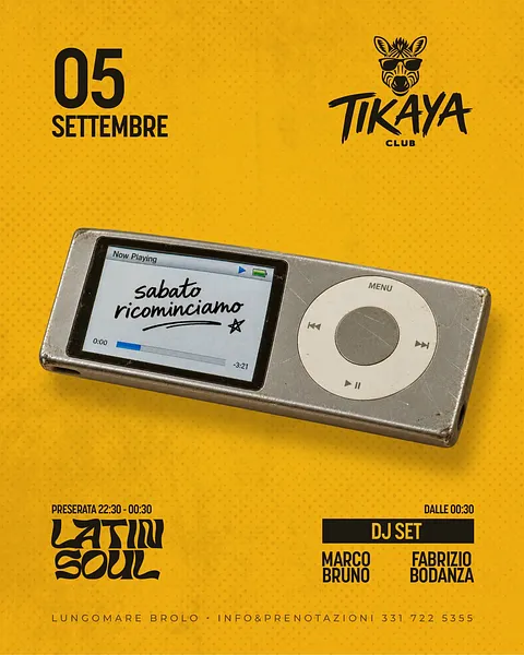 Sabato Ricominciamo al Tikaya Club (copia)