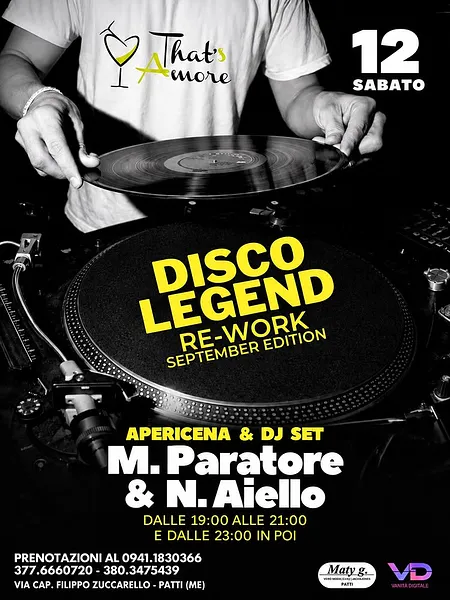 Disco Legend re-work - September Edition.