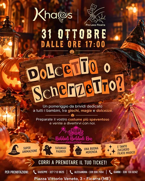 Dolcetto o scherzetto al Khaos Pub