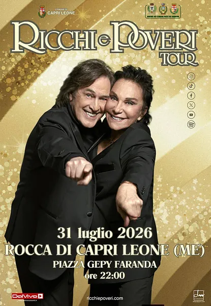 I ricchi e poveri in concerto a Rocca di Capri Leone
